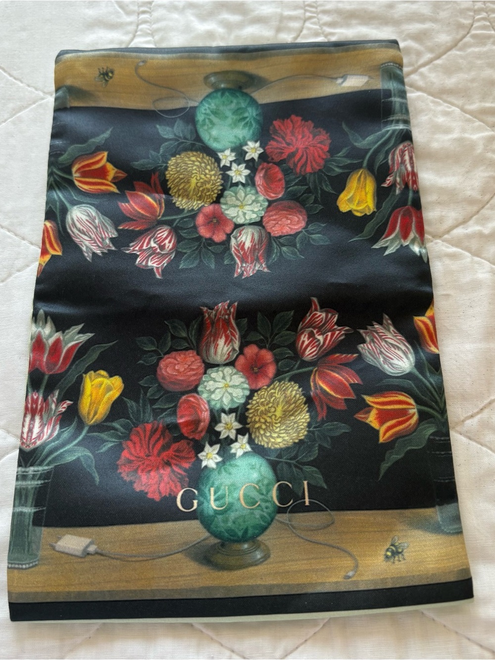 Gucci Silk Padded Jewelry pouch
